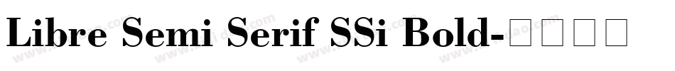 Libre Semi Serif SSi Bold字体转换